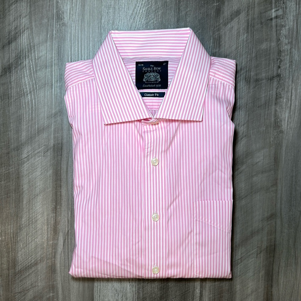 The Savile Row Company Classic Fit Long Sleeve Button Down - 18 (46cm) 2XL